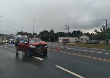 VÍDEO – Mais um acidente no trevo do bairro Alegre, em Sooretama, na manhã deste domingo (10)