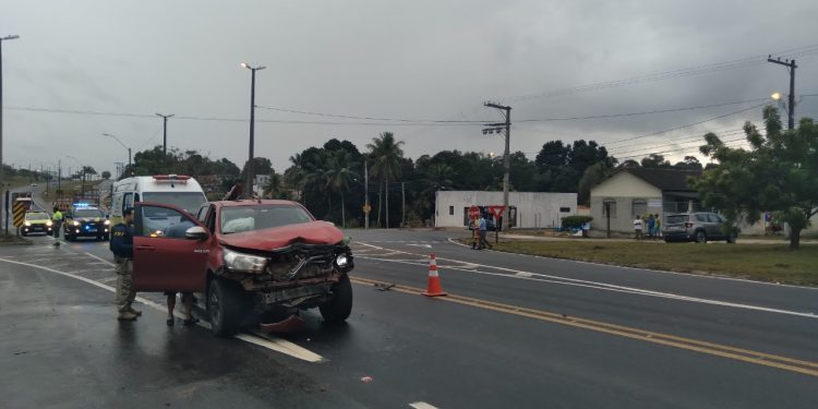 VÍDEO – Mais um acidente no trevo do bairro Alegre, em Sooretama, na manhã deste domingo (10)