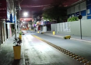 Vândalos danificam vasos ornamentais na Avenida Vista Alegre, em Sooretama