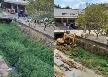 Prefeitura inicia limpeza do leito do rio Bananal no perímetro urbano da cidade