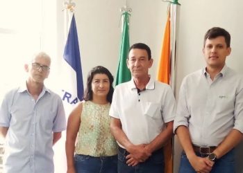 Prefeito recepciona representantes de empresas em Rio Bananal