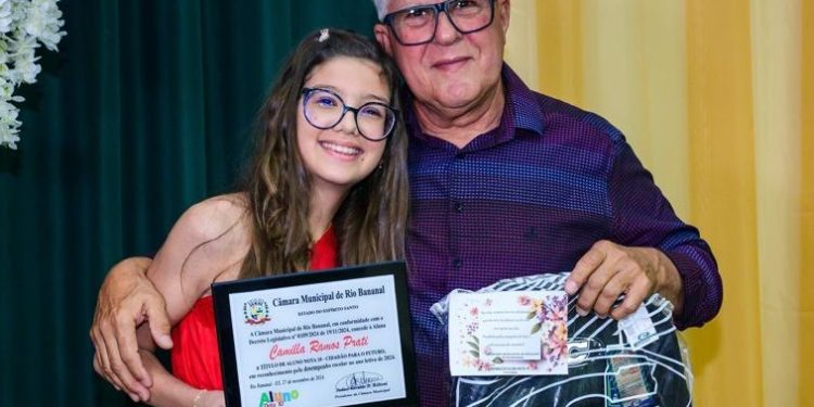 Conheça os ganhadores do Prêmio Aluno Nota 10 de Rio Bananal em 2024